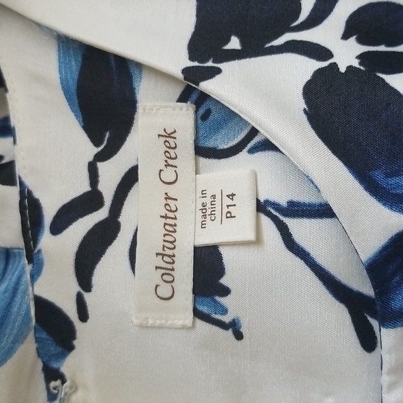 Coldwater Creek Easter Dress 14 Petite with Cardigan Size Medium (10-12) - Picture 6 of 14